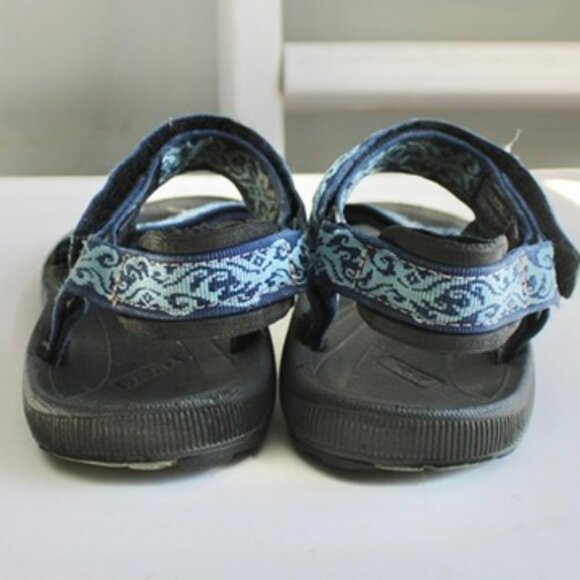 Teva Women's Black Blue Wave Outdoor All Terrain Sandals 6576 Size 9 - Picture 3 of 6